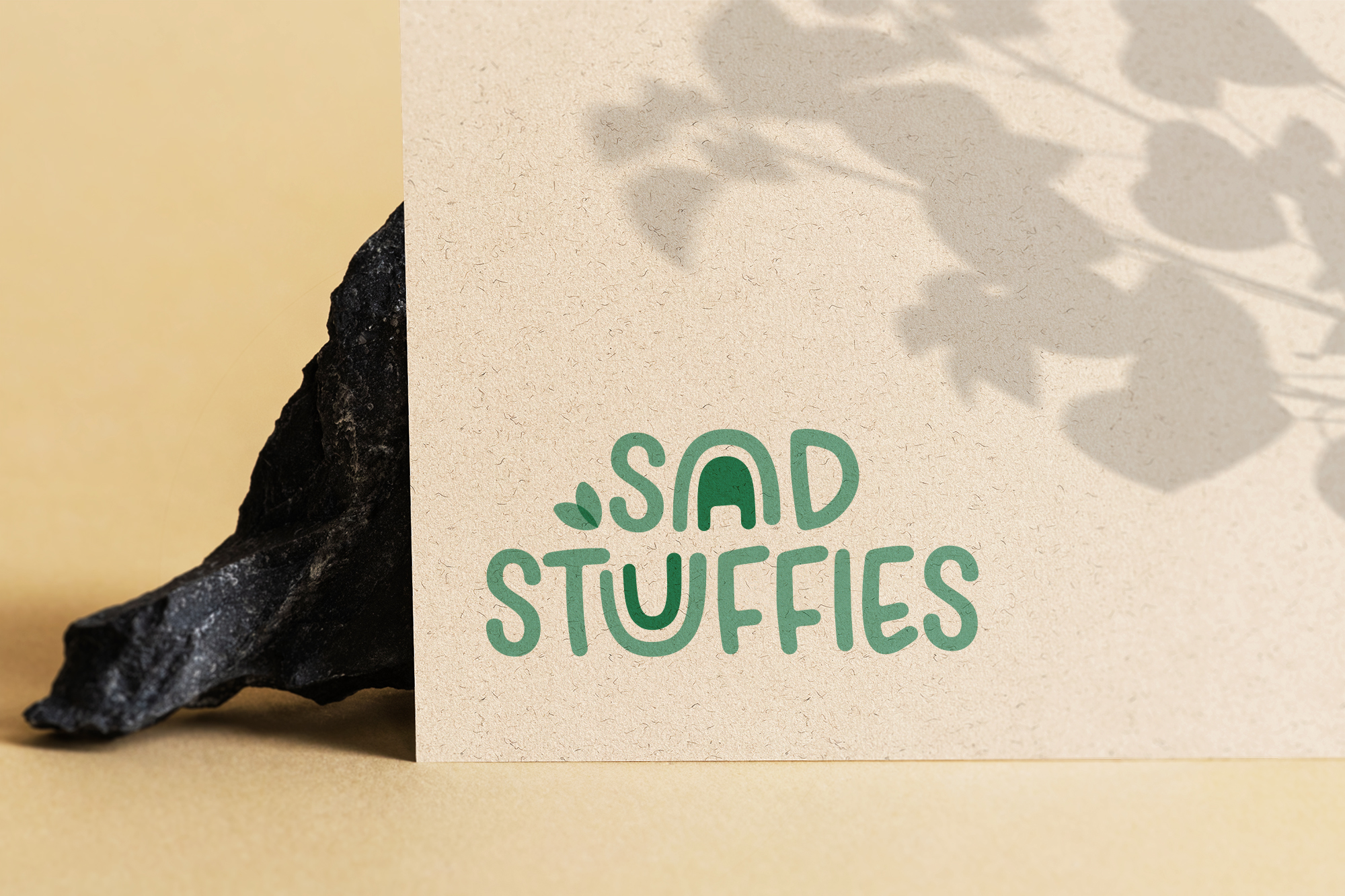 Brand identity design created for Sad Stuffies by Olive Ridley Studios - primary logo